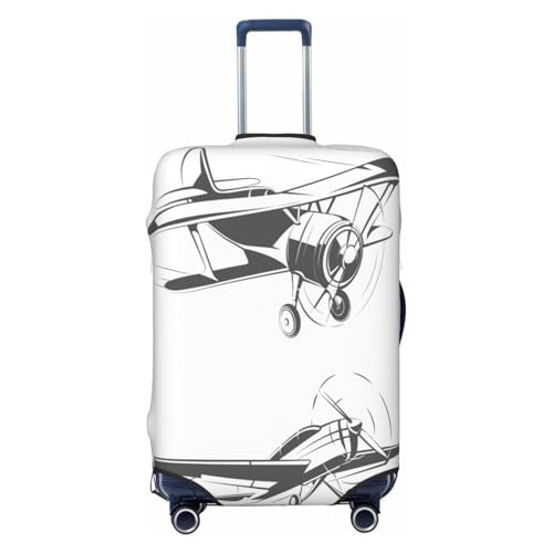 Plane Aircrafts Airplane Luggage Cover for Suitcase, Suitcase Cover Protector Fit 29-32 Inch Luggage Travel Accessories, XL