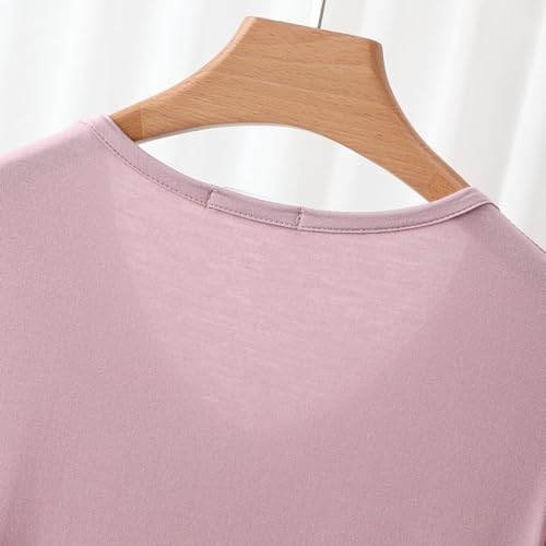 Lightweight Summer Pajamas 2 Piece Outfits Women Lounge Sets Short Sleeved Trousers Casual Wide Leg Pants2