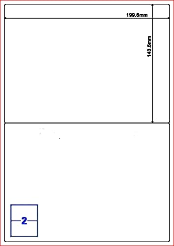 EJRange Etiquetas de dirección más gruesas autoadhesivas más gruesas etiquetas adhesivas para impresoras de envíos de envíos postales - 6 etiquetas por hoja, 100 hojas, 600 etiquetas Cover