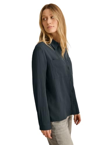 CECIL Damen B345576 Strukturbluse, Slate Khaki, XXL