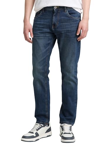 Tom Tailor Herren 1047978 TTJOSH Regular Slim Jeans Mit Stretch, 10281 - Mid Stone Wash Denim, 33W / 34L EU