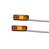 TOUCANHOBBY LED-Pastic-Warnleuchte Abfertigung Lampe 2,2 V-3V für DIY 1/14 RC Traktor LKW Bagger Engineering Fahrzeug Lader Auto,Kompatibel mit Tamiya