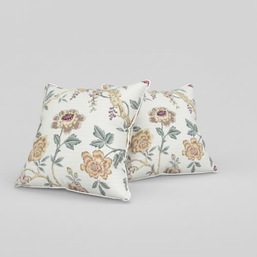 Image of India Premium Cotton Cushion Covers 16x16 Inch | Soft Durable Fabric | Elegant Printed Covers for Sofa & Living Room | Hidden Zipper |Set of 2
