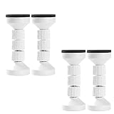 Cokritsm 4Pack White Headboard StoppersThreaded Bed Frame Anti-Shake Tool, Headboard Stoppers for Wa