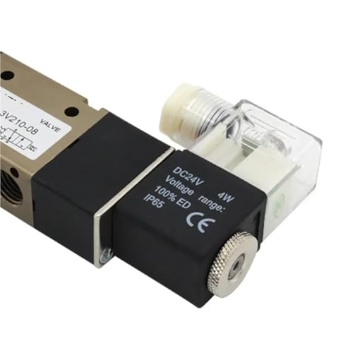 Électrovanne pneumatique 3V210-08 3 voies 2 positions CC 12V - 4