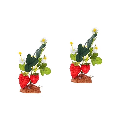 BESPORTBLE 2pcs Reptile Enclosure Decor Artificial Plants Fake Vines for Turtle Tortoise