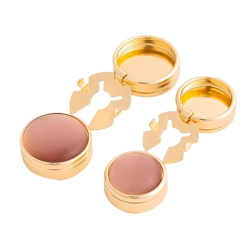 Image of Mens Button Covers Tuxedo Shirt Cufflinks Alternative | Fake cufflinks and alternative fashion jewelry accessories for mens formal business dress shirts suits and groomsmen