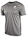 Guggen Mountain Camicia Funzionale da Uomo Intimo T-Shirt Sport attività Outdoor Asciugatura Rapida A Maniche Corte Traspirante Grigio Scuro L