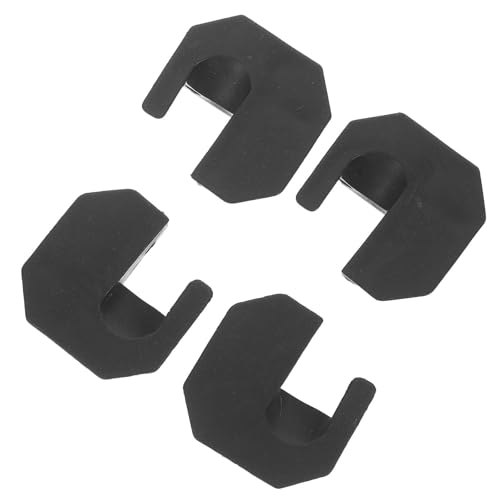 Kichvoe Tapas, Patas Sillas de Plástico Negro para Plegables de Soporte Protectores Ideales y al Camping Muebles de Jardín Aire Libre