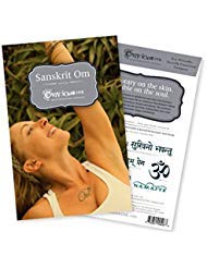 Conscious Ink, Temporary Tattoos, Inspirational, Mindfulness Tools, Long Lasting, Non-Toxic, Waterproof, Cruelty Free, Made in USA, 1 Sanskrit Om Variety Pack Of 8 Manifestation Tattoos