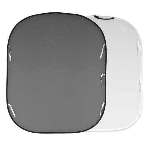 Lastolite LL LB56GW Reversible 5-Feetx6-Feet Plain Collapsible Background (White /Mid Gray)