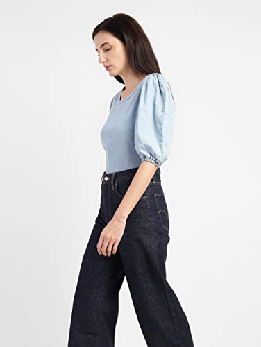Image of Levi's Solid Cotton Collar Neck Women's Regular Fit Casual Shirt
