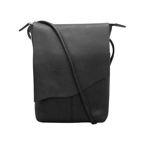 ili New York Leather Mini Sac Crossbody - Genuine Leather Crossbody Bags for Women with RFID Blocking, Adjustable Strap