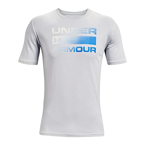 Under Armour Team Issue Wordmark Ss Camiseta, Gris Halo Gris Azul Circuit , L Para Hombre Under Armour Team Issue Wordmark Ss Camiseta, Gris Halo Gris Azul Circuit , L Para Hombre