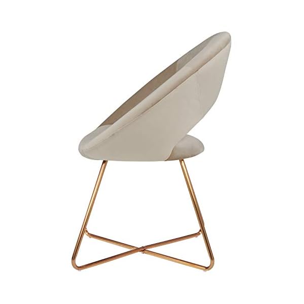 DUHOME Dining Chair Fabric (Velvet) Chair Reception Conference Chair Outstanding Design Metal Legs Colour Selection 439D - Image 6