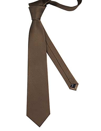 Image of GUSLESON Classic New 3.15 inch(8cm) Men's Solid Color Necktie Wedding Business Tie + Gift Box