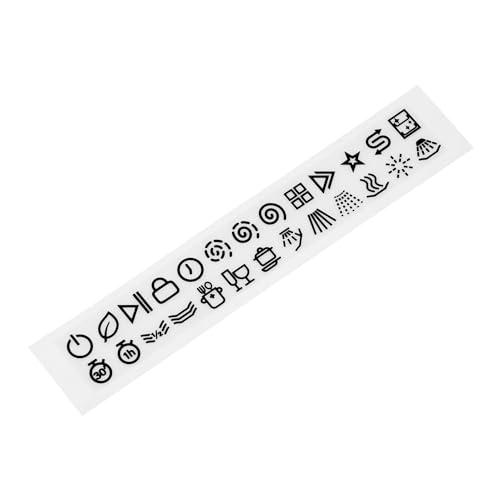 HALLMERS 26pcs Universal Dishwasher Symbols Function Switch Button Decal Control