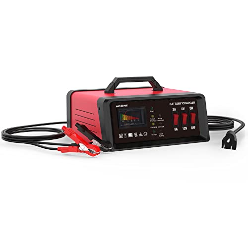 NOONE 2A/6A Battery Charger, 6V/12V Car Battery Charger, Trickle Charger, ...