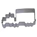 CybrTrayd RM-1045 R&M Big Rig Tractor Trailer 5.5" Cookie Cutter, Metallic