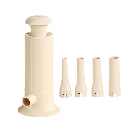 Máquina para hacer salchichas manual - Dispositivo de cocina de 24,5 x 11 cm, herramienta para alimentos PC + PP, embutidora de carne con manivela y 4 conectores de tubo | Gadget de fácil limpieza par