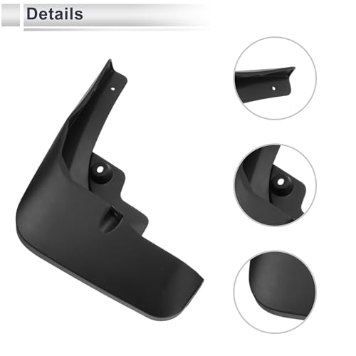 Image of X AUTOHAUX 1set Front and Rear Mud Flaps Splash Guards Mud Guards for Audi Q7 2020-2023 W /Mount Accessories