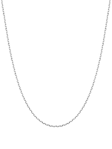 U7 Chaîne Forçat Fine 1,4mm, 4 Couleurs (Acier, Or, Noir, Or Rose), Chaîne de Base Réglable pour Collier Bracelet Bijoux