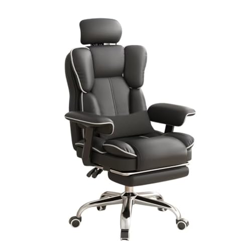 ゲーミングチェア オットマン付き 椅子 pcチェア ヘッドレスト付き 140°リクライニング クッション付き ファブリック げーみんくチェア デスクチェア オフィスチェア 背もたれ・手掛け・座高調節可能 肉厚クッション