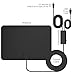 TV Antenna Indoor - Long Range for Local Channels - HDTV Antenna Supports 4K 1080p & Smart TV with Signal Amplifier, 16ft Coax Cable
