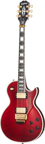 Epiphone Alex Lifeson Les Paul Custom Axcess (Ruby) – Guitare Électrique à Coupe Simple - Les Beatles, Paul McCartney, John Lennon, RIngo Starr, George Harrison Epiphone Alex Lifeson Les Paul Custom Axcess (Ruby) - Guitare Électrique à Coupe Simple – Image 3