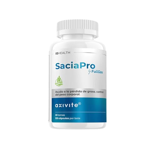 FullGas SaciaPro 120 Cápsulas | Glucomanano de Konjac + Fenilcapsaicina aXivite + p-Sinefrina + Calcio | Saciedad y Control del Peso | Vegano Sin Gluten | by Ismael Galancho