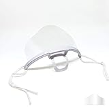 SanwaTech 609 - [10 Pack + 5 Replacement Lenses] - Anti-Fog Transparent Sanitary Open Face Guard - Use As Chef Mask - Food Mask