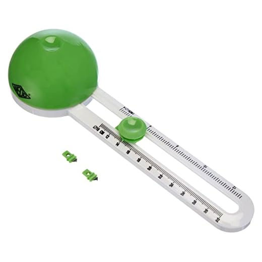 Wedo 799500 Kreisschneider Comfortline (für Durchmesser von 10 - 32 cm, inklusive 3 Klingen, mit Schutzkappe) grün/weiß