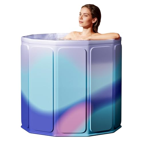 Baignoire Pliable, 80 x 70 cm (L x H) Baignoire Mobile Pour Bains Chauds Et Froids Pour Petites Salles De Bain Douche Spa Et Bien-être En Extérieur Bain De...