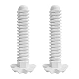 2 Stück Geschirrspüler Einstellfuß weiß vorne 105mm für Bosch für Siemens 631221 00631221 wie iQ100 iQ300 iQ500 iQ700 StudioLine Extraklasse PerfectDry Avantixx Logixx HydroStar