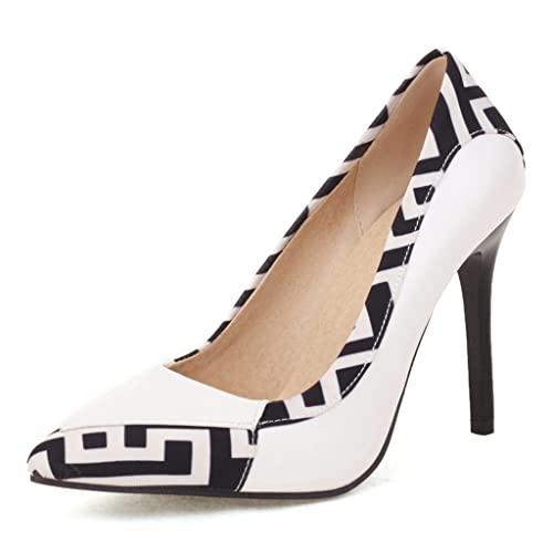 Women's Fashion Stilettos High Heels Dress Pumps Pointed Toe Slip On Office Elegant Sexy Pump Shoes