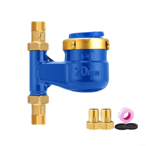 Compteur d'eau DN20 vertical en cuivre massif de haute précision