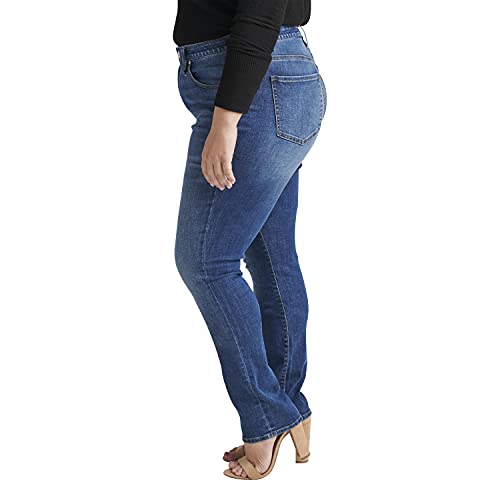 Jag Jeans Women's Plus Size Ruby Mid Rise Straight Leg Jeans