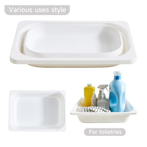Cubo de Almacenamiento Plegable, Lavabo Plegable Plato Bañera Fregadero, Espacio Grande Gris - Imagen 17 de 29