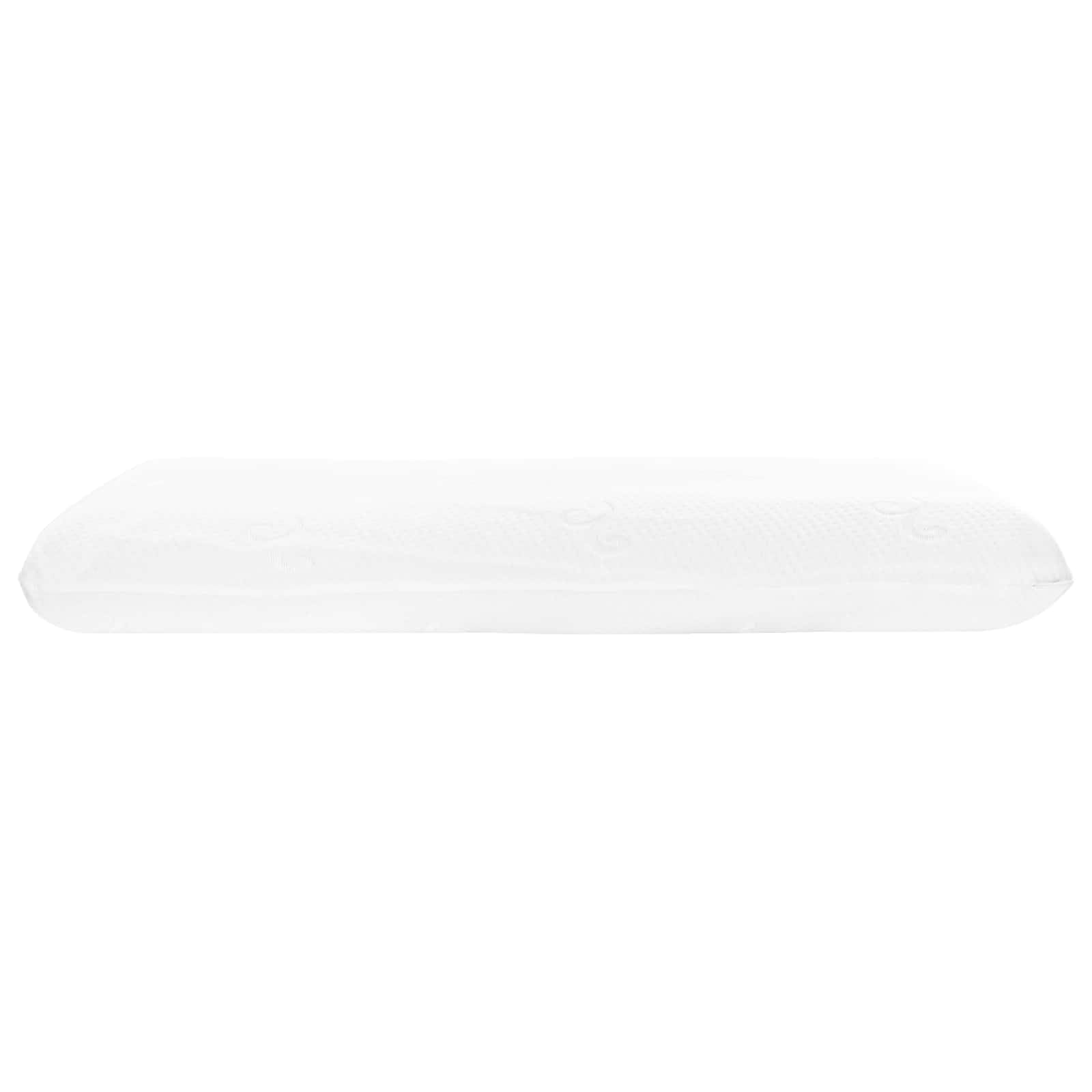 Cuscino per dormire, tinta unita, bianco, 105 x 36 x 13 cm, in memory foam gel, ergonomico, traspirante, con tecnologia gel rinfrescante, per chi dorme sul fianco e supporto cervicale in