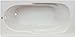 Jacuzzi J2T7236WRL1XXW White 72" x 36" Signature Drop In Whirlpool Bathtub with 6 Jets, Air Controls, Tiling Flange, and Right Drain and Left Pump