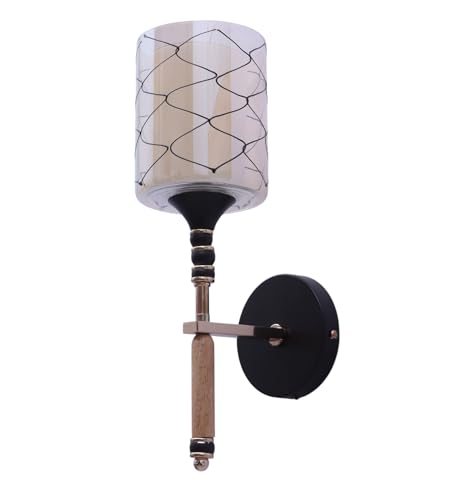 Image of ELAINTE Premium Wall Light | | Elegant Glass Wall Lamp for Living Room & Hallway | 3 Years Warranty | Free Bulb (Aurea-Single)