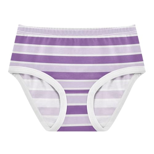 Purple Lavender White Stripe Toddler Girls's Underwear 2T 2300920 - Main Image