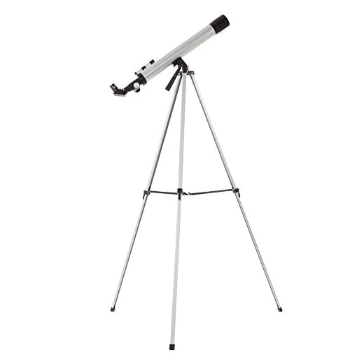 60mm Mirror Refractor Telescope – Aluminum Stargazing Optics with Tripod for Beginner Astronomy and STEM Education for Kids and Adults by Hey! Play!