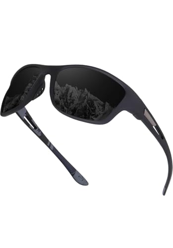 Image of Polarized Sports Sunglasses for Men & Women | UV400 Protection | Lightweight Driving, Fishing, Cycling, Running & Outdoor Sunglasses with TAC Lens