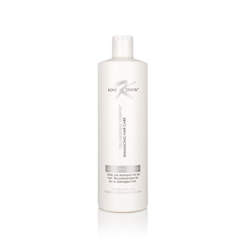 Koko's Keratin Shampoo A Sulfate Free Collagen Shampoo For Daily Use. Enhancing Keratin Care. For Dry Or Damaged Hair (16 Oz)