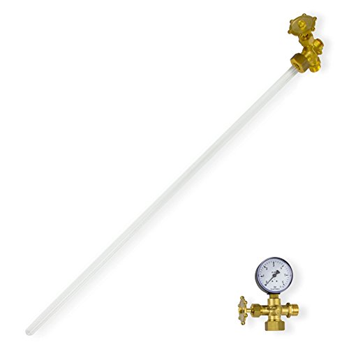 Preisvergleich Produktbild Stabilo-Sanitaer Leichte Wasserstandarmatur für Druckkessel 150L - 750L Wassermesser Wasserstandanzeiger Füllstandsanzeige für Heider Druckkessel Zubehör