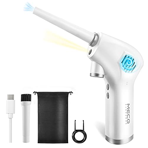 Compressed Air, MECO 36000RPM Cordless Air Duster Blower Computer Cleaner Keyboard for Cleaning Dust, Hairs, Crumbs for Computer, Laptop, Tower Fans, Printer, Replaces Compressed Air Cans