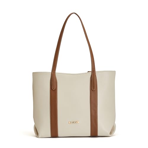 Fargo Capri Tote Bag for Women | Vegan Leather Handbag with Lapto...