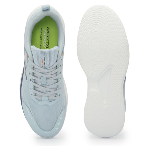 Image of Red Tape Men's Sport Shoes Light Blue Mesh Round Lace-Up Easy Movement
