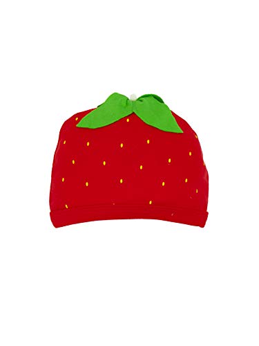 Image of Under The Nile Organic Cotton Strawberry Baby Beanie Size